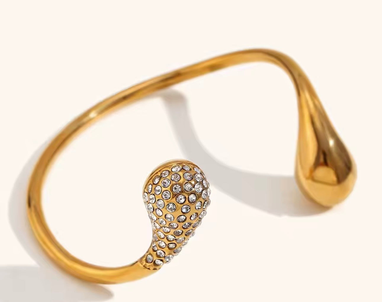 Bagel bracelet stainless steel