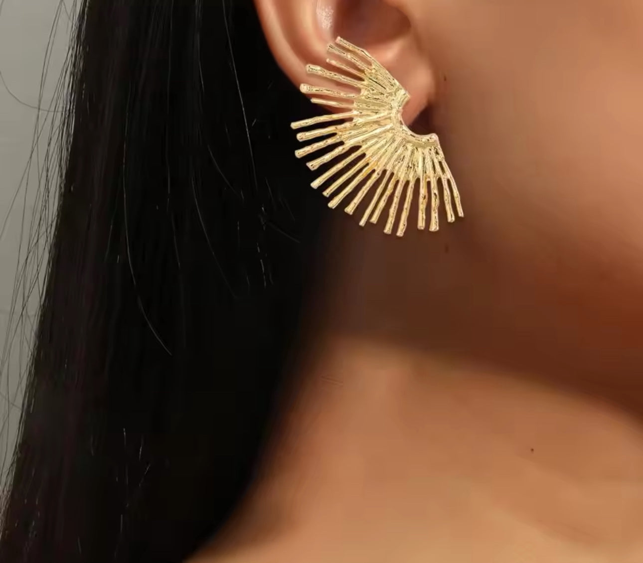Earrings stainless steel gold