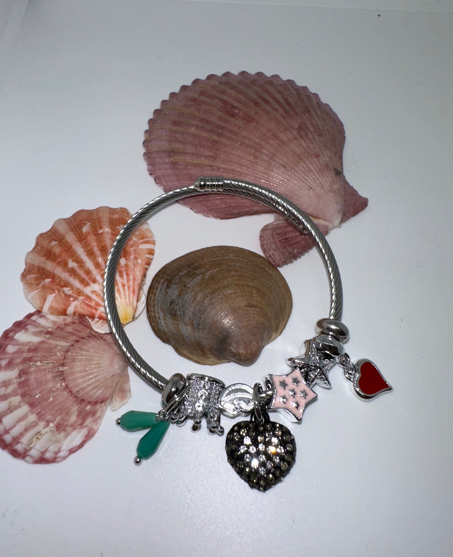 Stainless steel bracelet pandora style