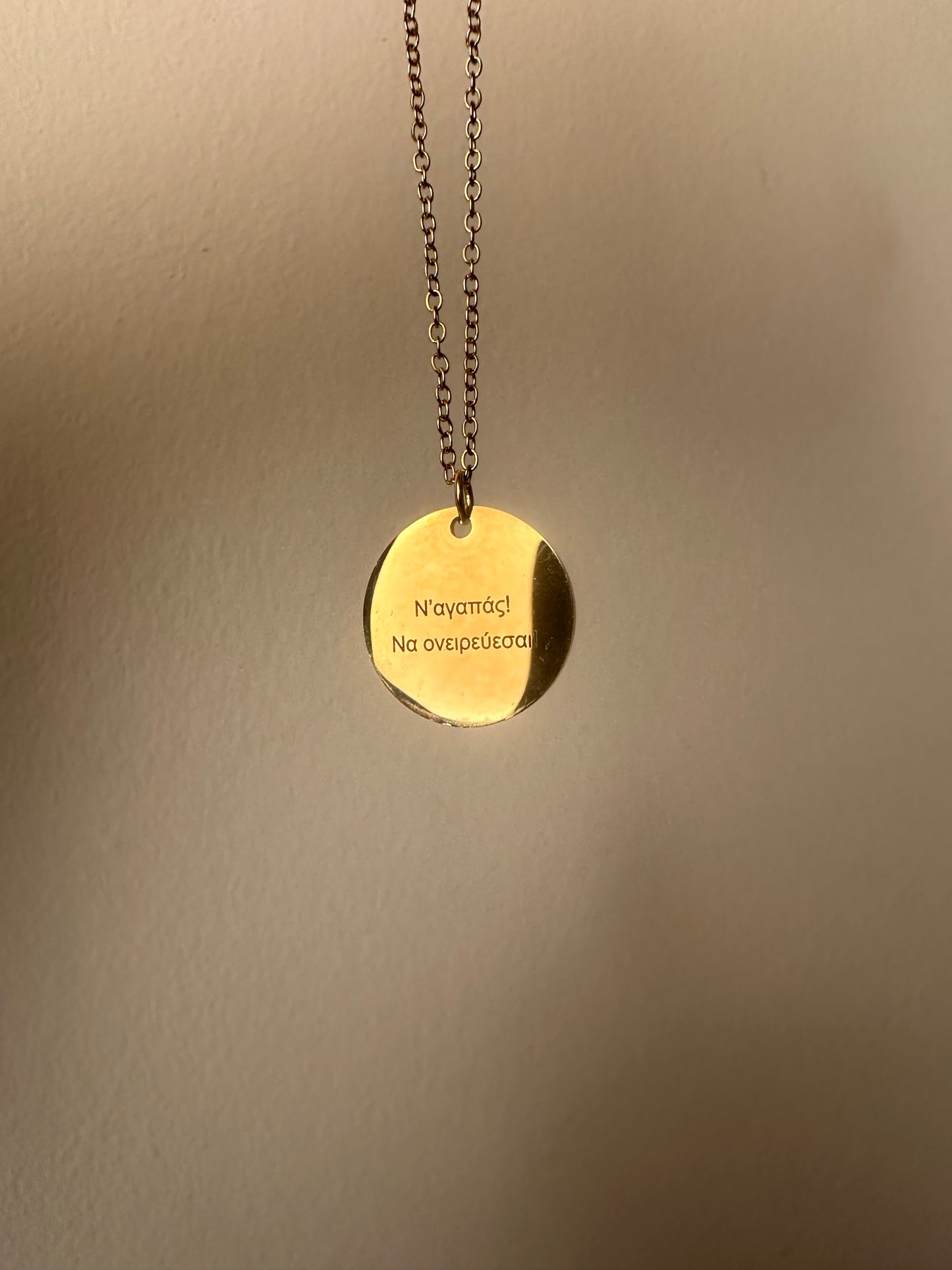 Necklace stainless steel gold