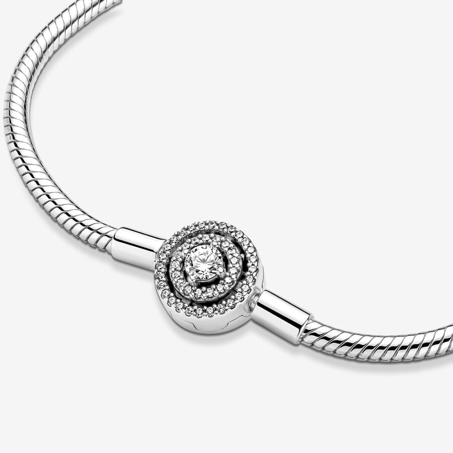 Bracelet sterling silver 925 Pandora style size 20