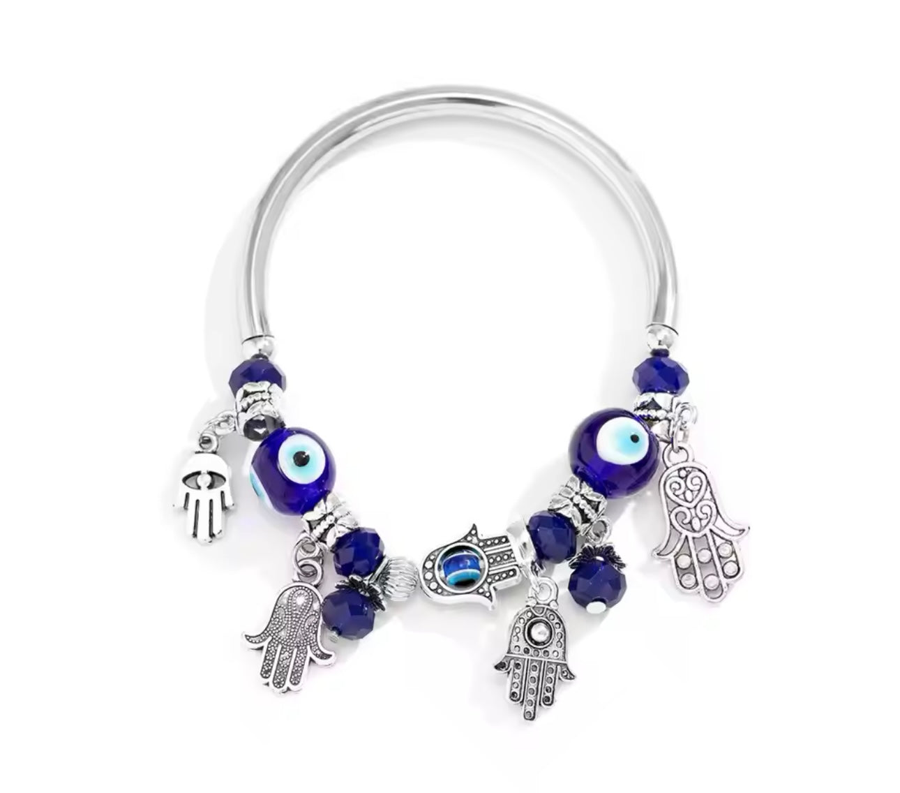 European charms silver stainless steel bracelet