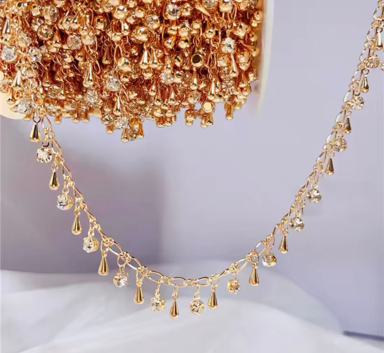 stainless steel necklace gold with diamonds