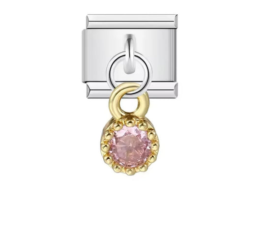 Charm stainless steel gold and silver