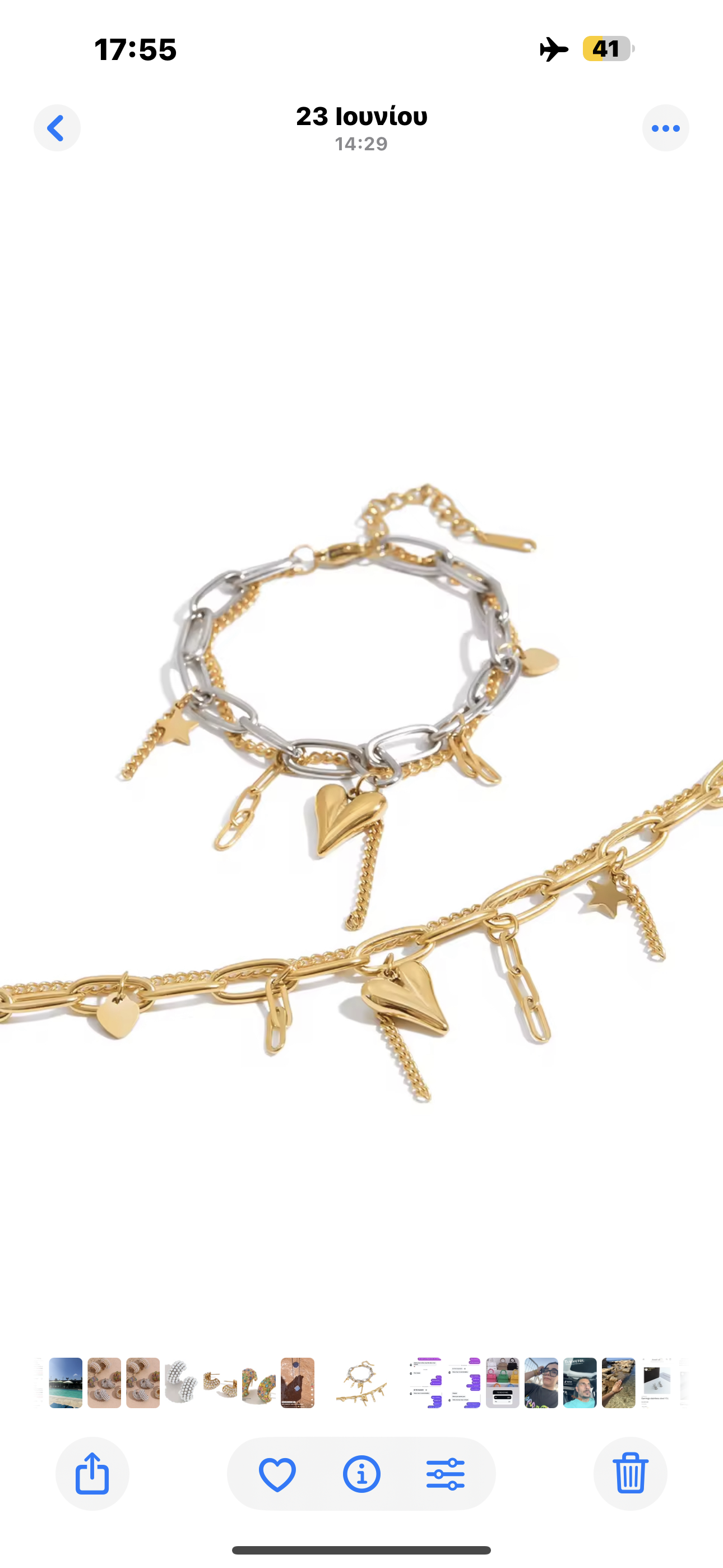 Bracelet stainless steel mix colour