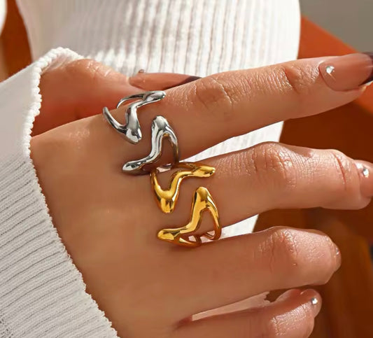 Ring stainless steel adjustable