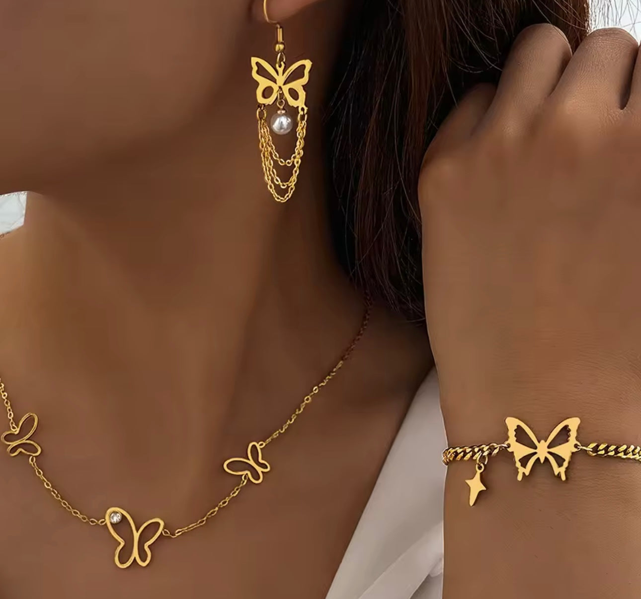 Butterfly set stainless steel