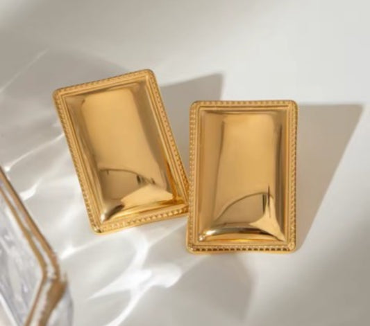 Earrings mirror stainless steel