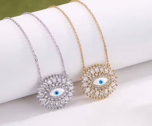Necklace stainless steel eye