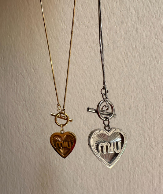 Necklace summer stainless steel Miu miu