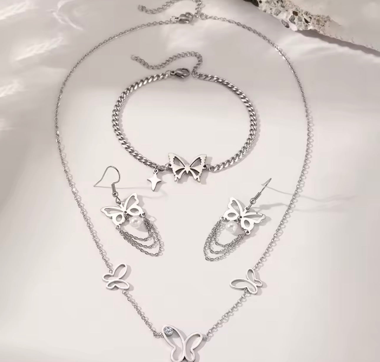 Butterfly set stainless steel