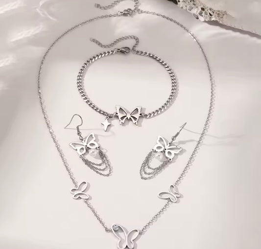 Butterfly set stainless steel