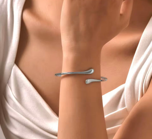 Bagel bracelet stainless steel