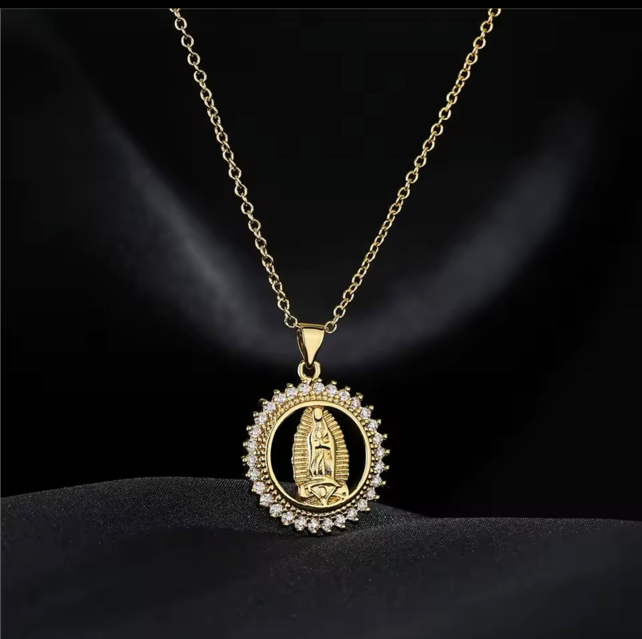 Παναγία χρυσή stainless  steel necklace