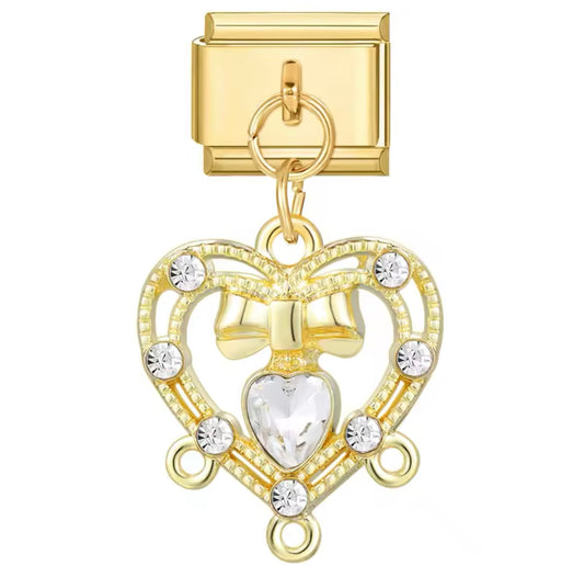 Charm stainless steel gold