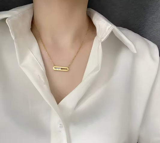 Necklace stainless steel Mesika
