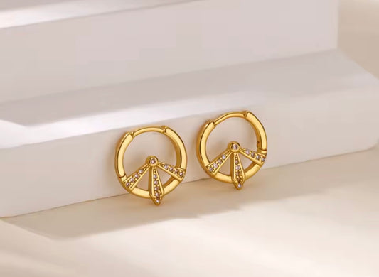 Earrings mini hoops stainless steel