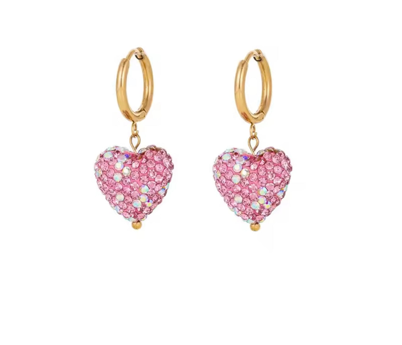Earrings stainless steel Swarovski