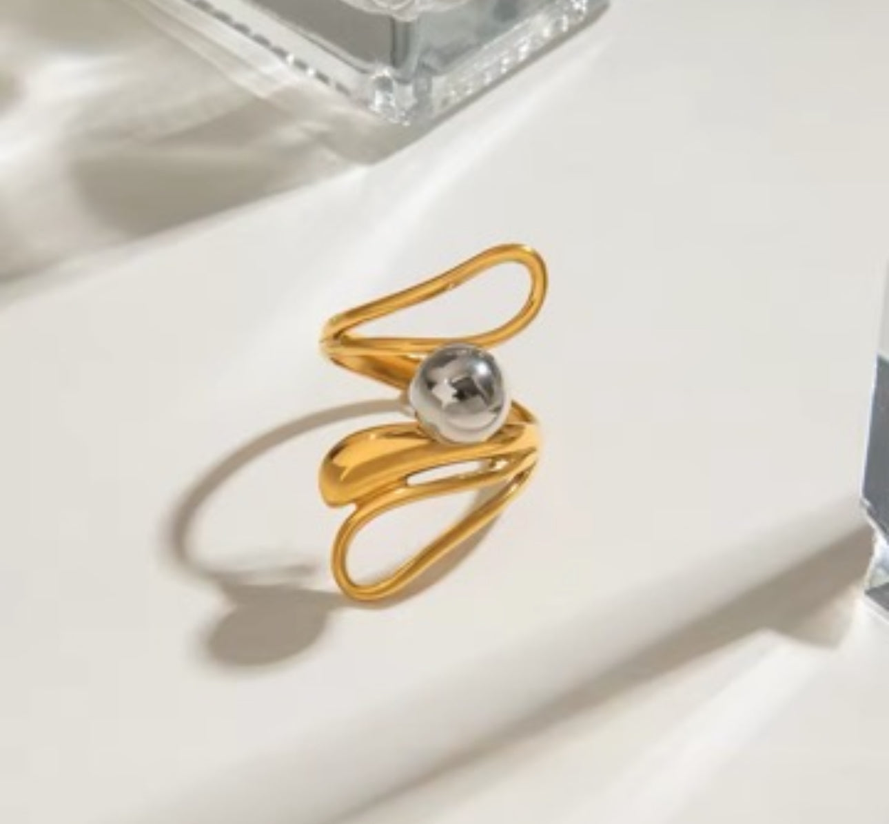 Ring stainless steel adjustable