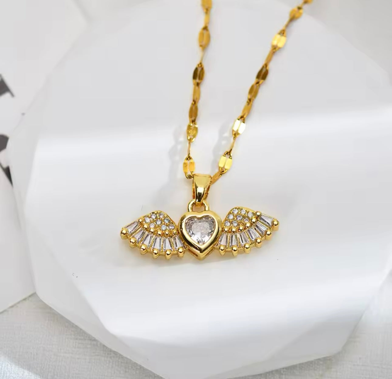 Necklace stainless steel angel