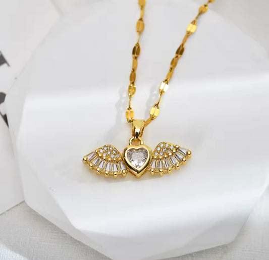Necklace stainless steel angel