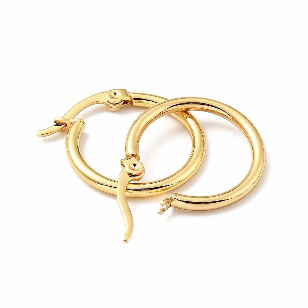 Earrings stainless steel mini hoops 2cm