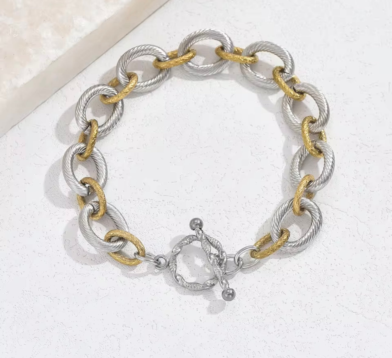Bracelet stainless steel mix colour