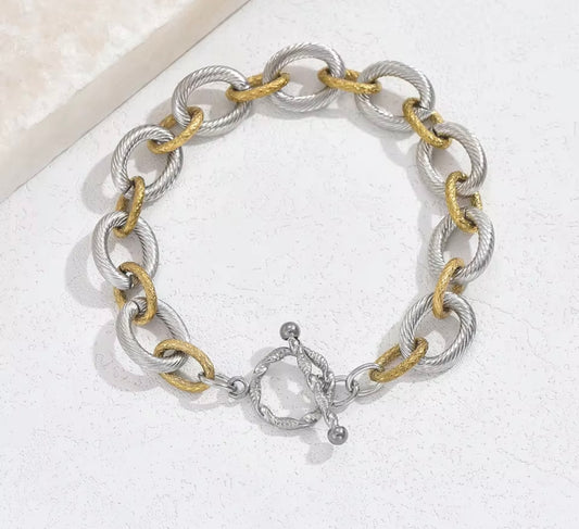 Bracelet stainless steel mix colour