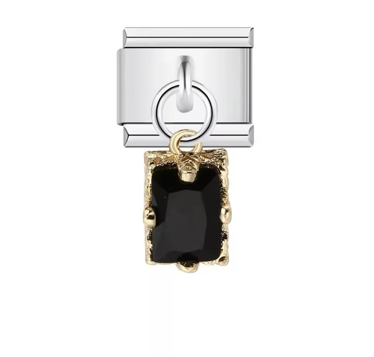 Charm stainless steel gold and silver