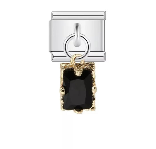 Charm stainless steel gold and silver