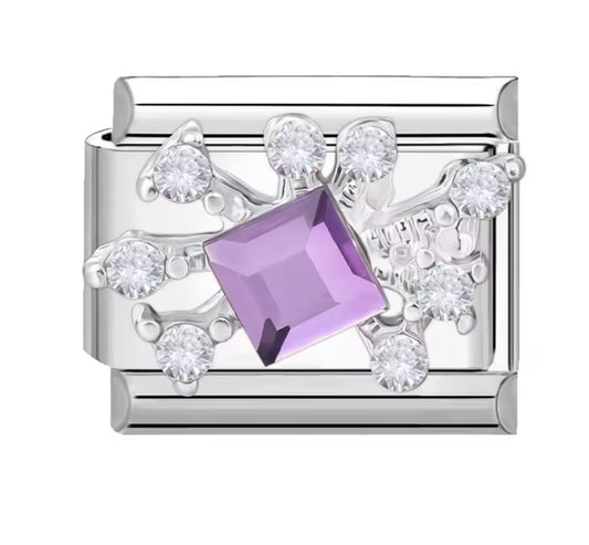 Charm stainless steel silver