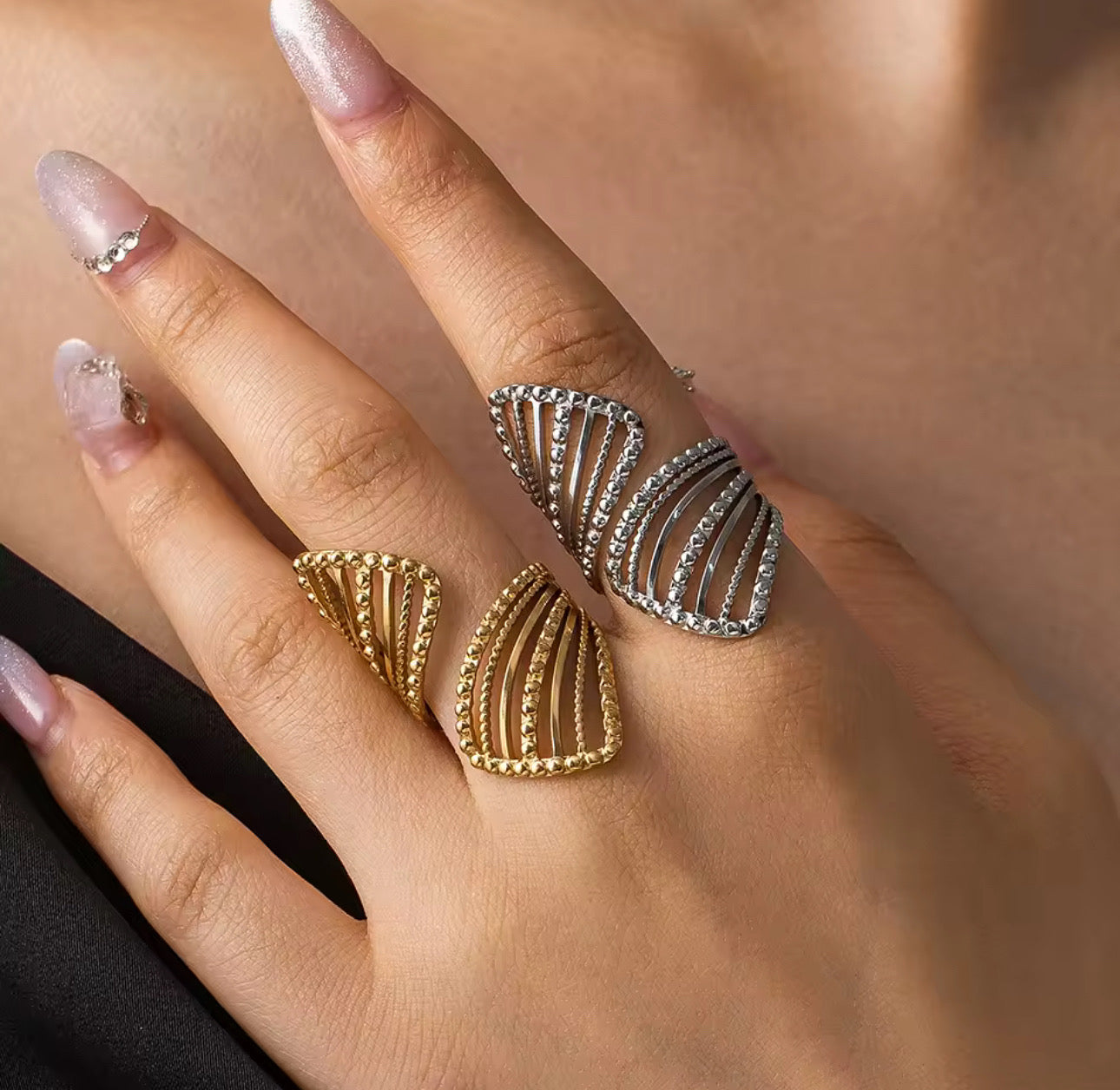 Rings adjustable stainless steel