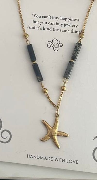Necklace handmade summer collection stainless steel