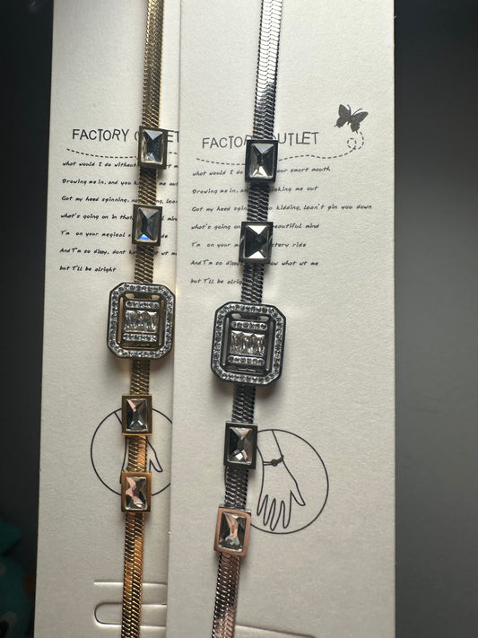 Bracelets full zicons stainless steel
