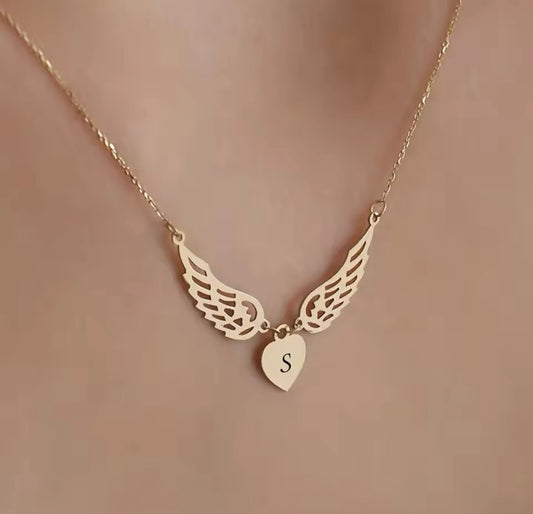 Necklace monograms stainless steel