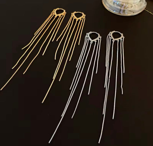 Earrings long 925 sterling  silver