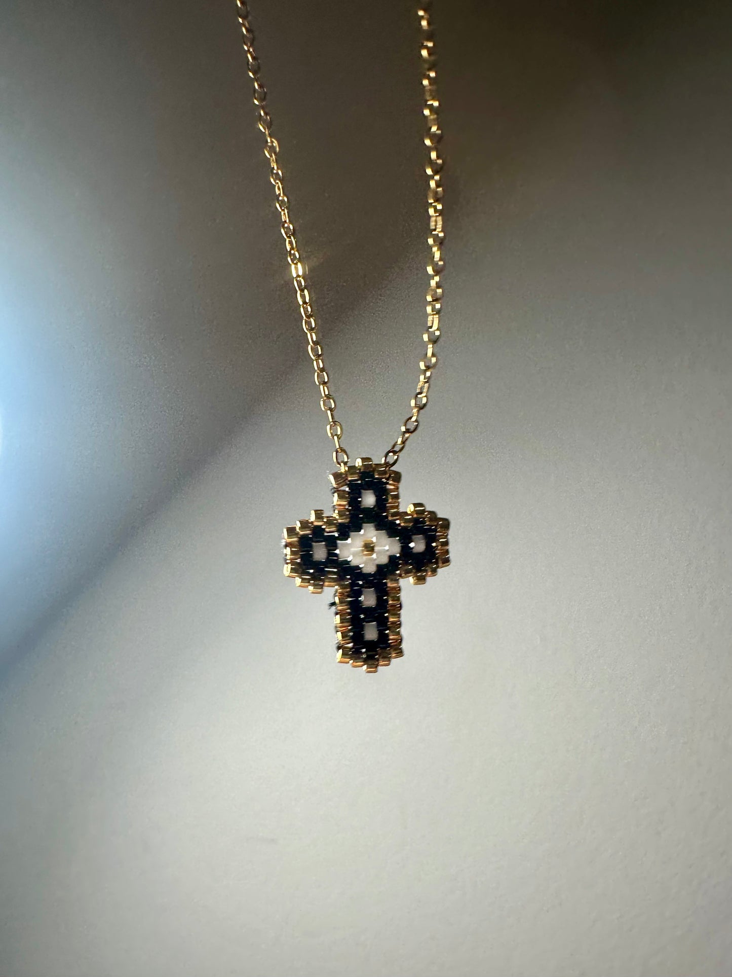 Πλεκτός σταυρός stainless steel  handmade