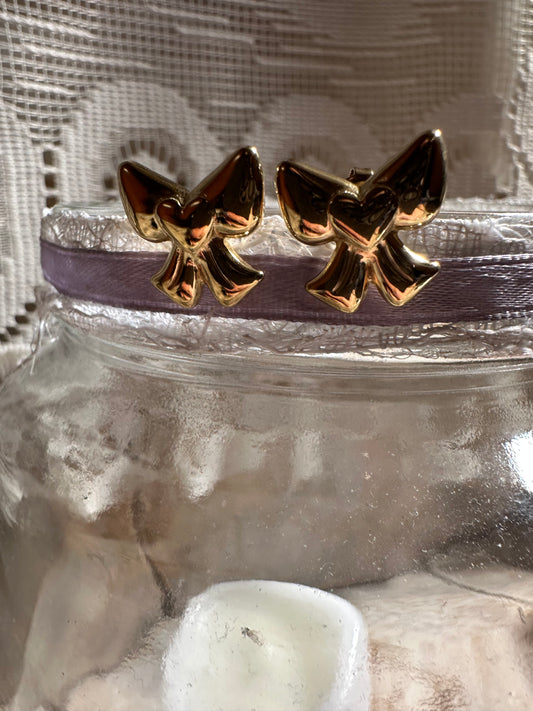 Earrings stainless steel gold