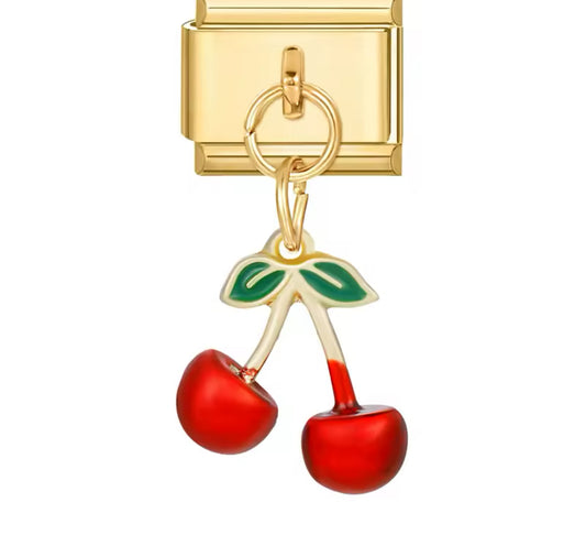 Charm stainless steel gold cherys