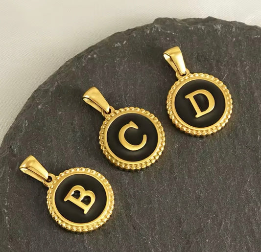 Monogram necklace stainless steel