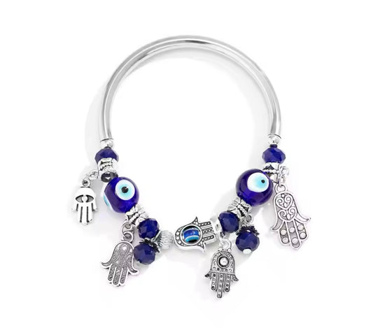 European charms silver stainless steel bracelet