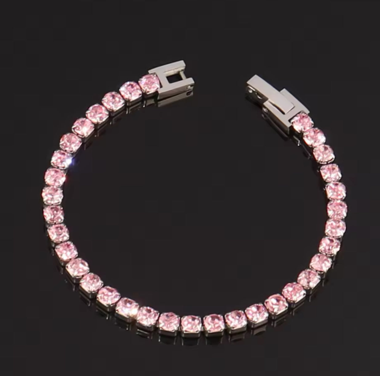 Bracelets tennis stainless steel zircons