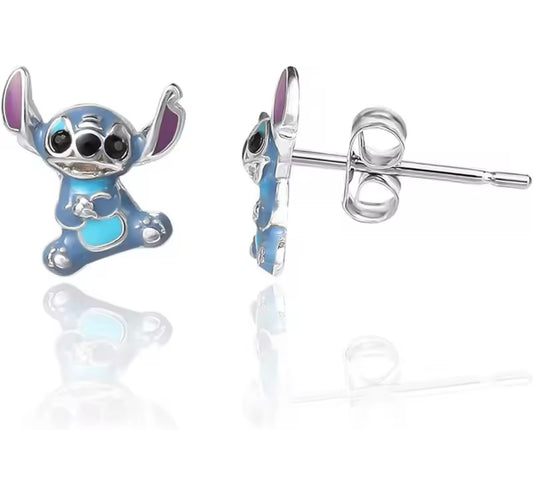 stainless steel stitch earrings