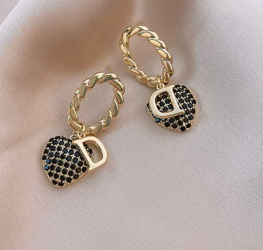 Earrings gold  stainless steel